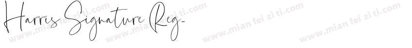 Harris Signature Reg字体转换